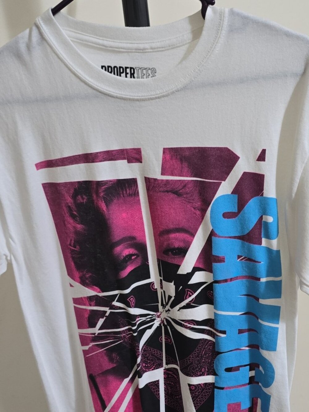 Proper Tees "Savage" Marilyn Monroe Bandana Graphic T-Shirt